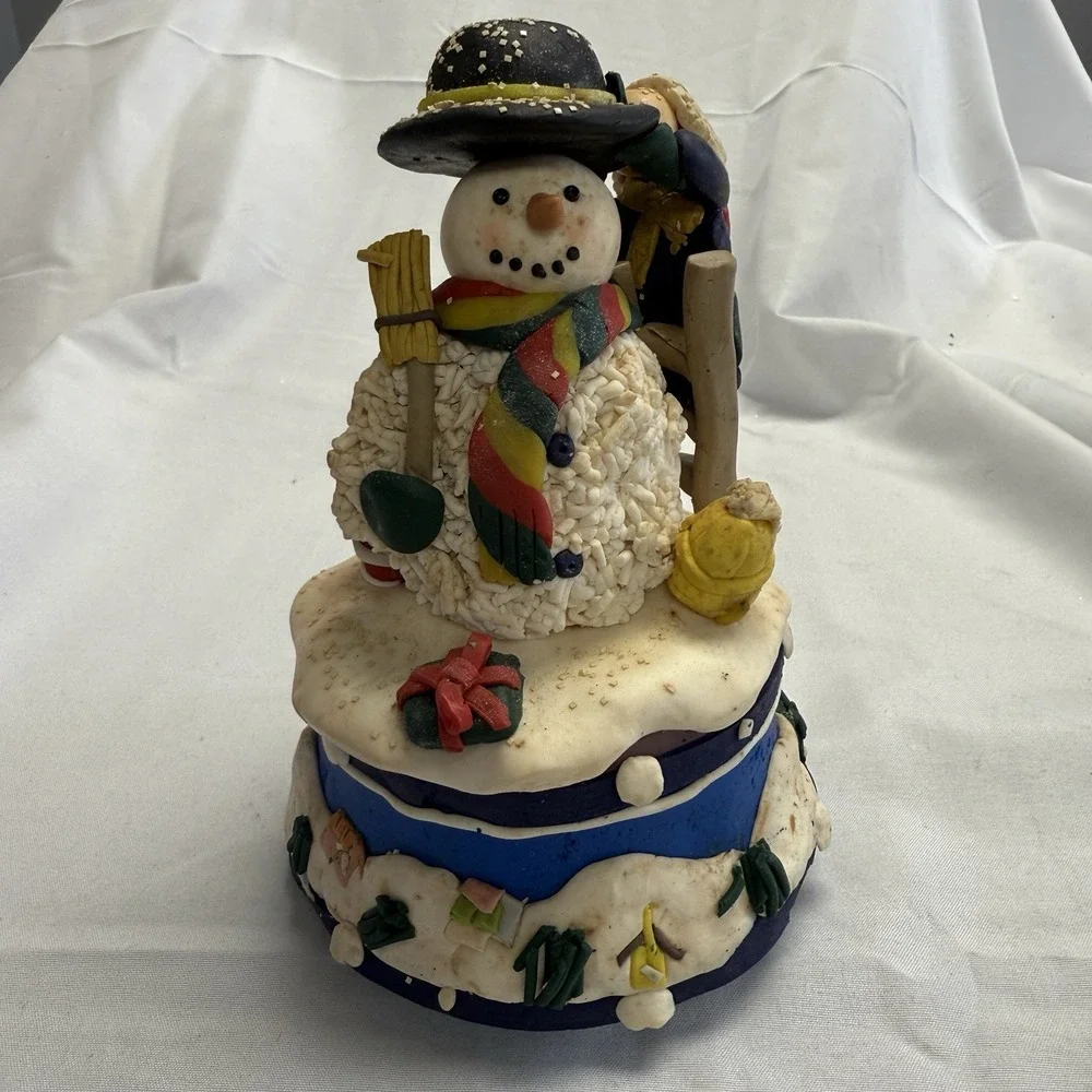 Frosty The Snowman Music Box‎ By Home For The Holidays Wind Up Works Vintage